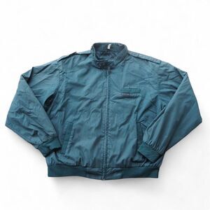 Member's Only Vintage 80s Casual Bomber Jacket Teal Green Men's XL